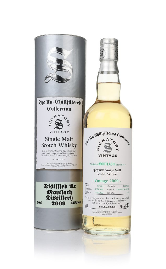 Mortlach 13 Year Old 2009 (casks 305108 & 305109 & 305120) - Un-Chillfiltered Collection (Signatory) 70cl