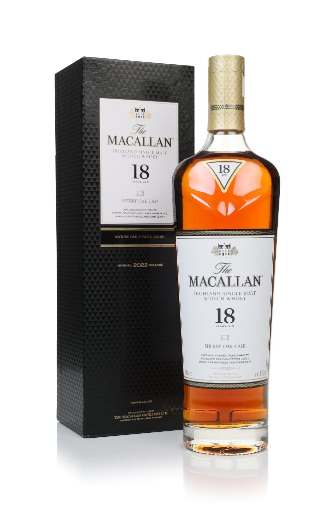 The Macallan 18 Year Old Sherry Oak (2022 Release)