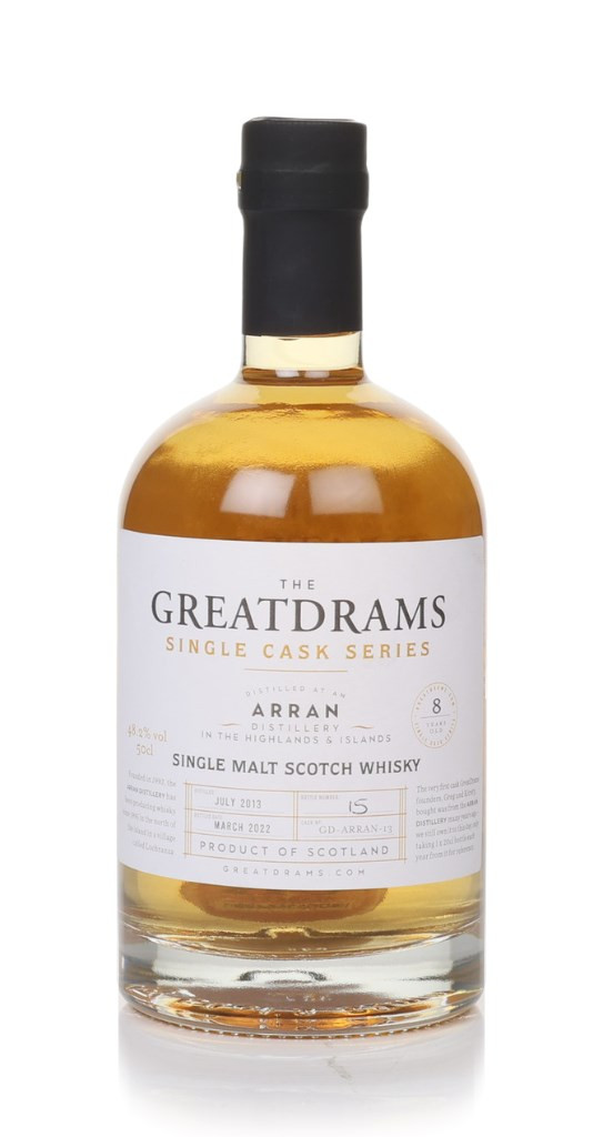 Arran 8 Year Old 2013 (cask GD-ARRAN-13) - Single Cask Series (GreatDrams) 50cl