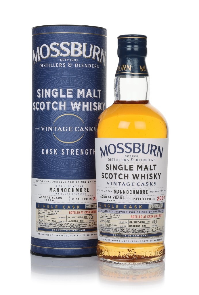 Mannochmore 14 Year Old 2007 (Mossburn) (Drinks by the Dram) 70cl