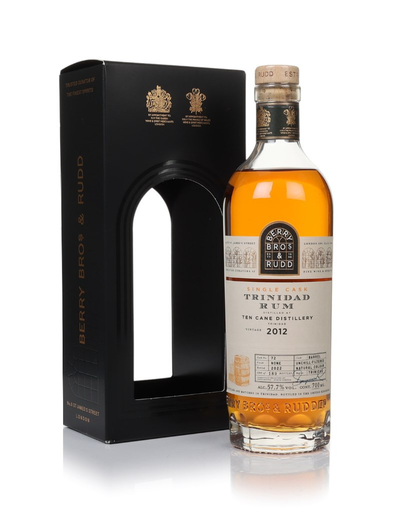 Ten Cane Distillery 2012 (cask 72) (bottled 2022) - Berry Bros. & Rudd 70cl