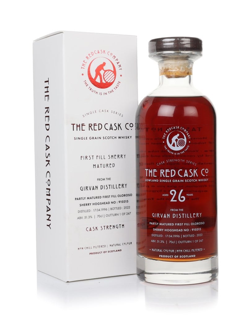 Girvan 26 Year Old 1996 (cask 910315) - Single Cask Series (The Red Cask Company) 70cl