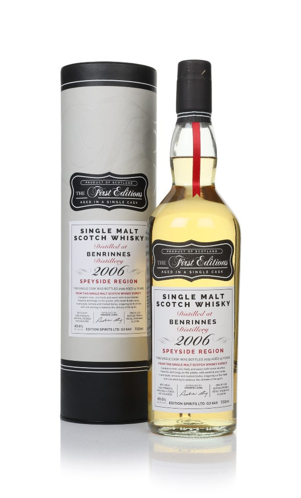 Benrinnes 15 Year Old 2006 (cask 19296)  - The First Editions (Hunter Laing) 70cl