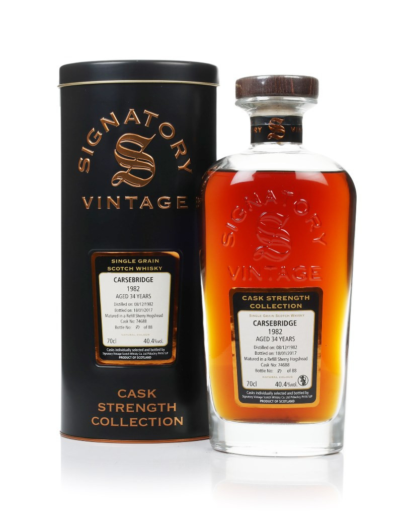 Carsebridge 34 Year Old 1982 (cask 74688) - Cask Strength Collection (Signatory) 70cl