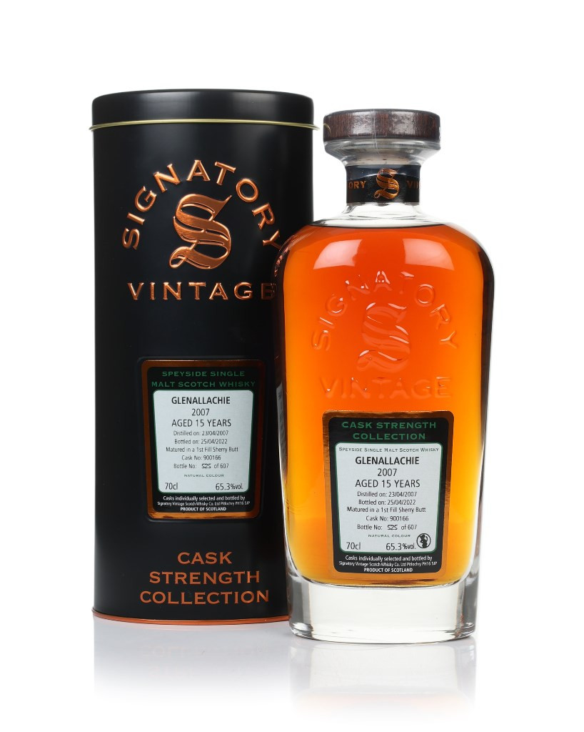 GlenAllachie 15 Year Old 2007 (cask 900166) - Cask Strength Collection (Signatory) 70cl