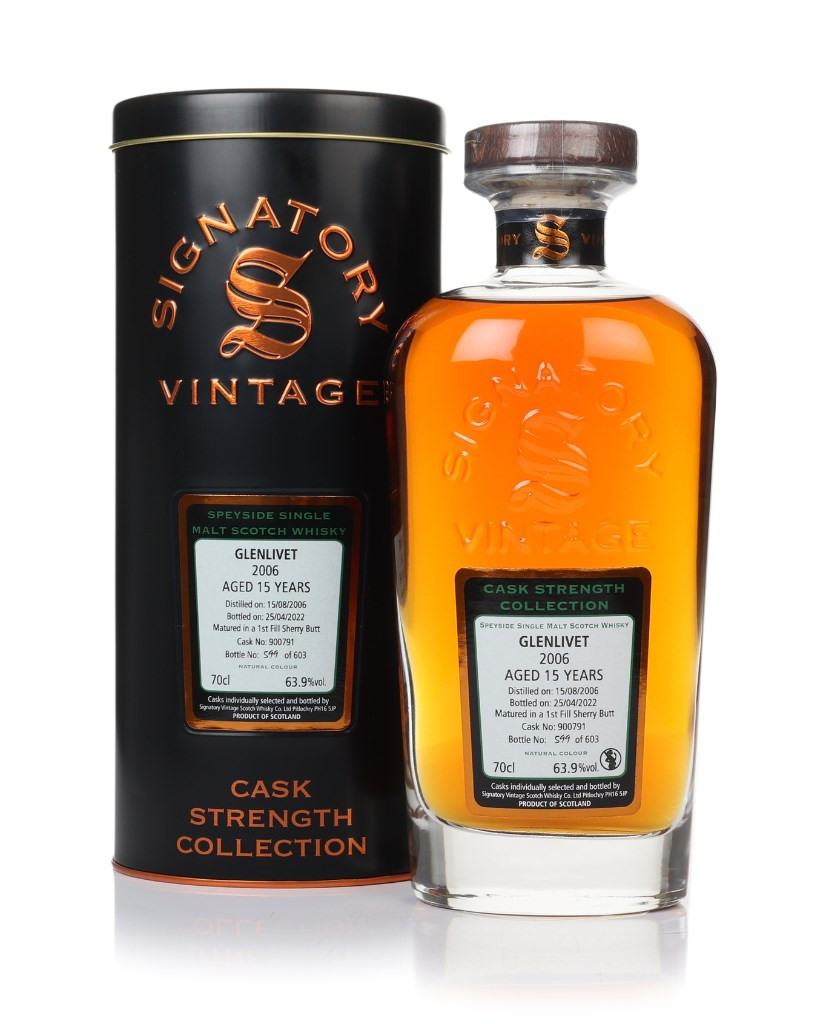 Glenlivet 15 Year Old 2006 (cask 900791) - Cask Strength Collection (Signatory) 70cl