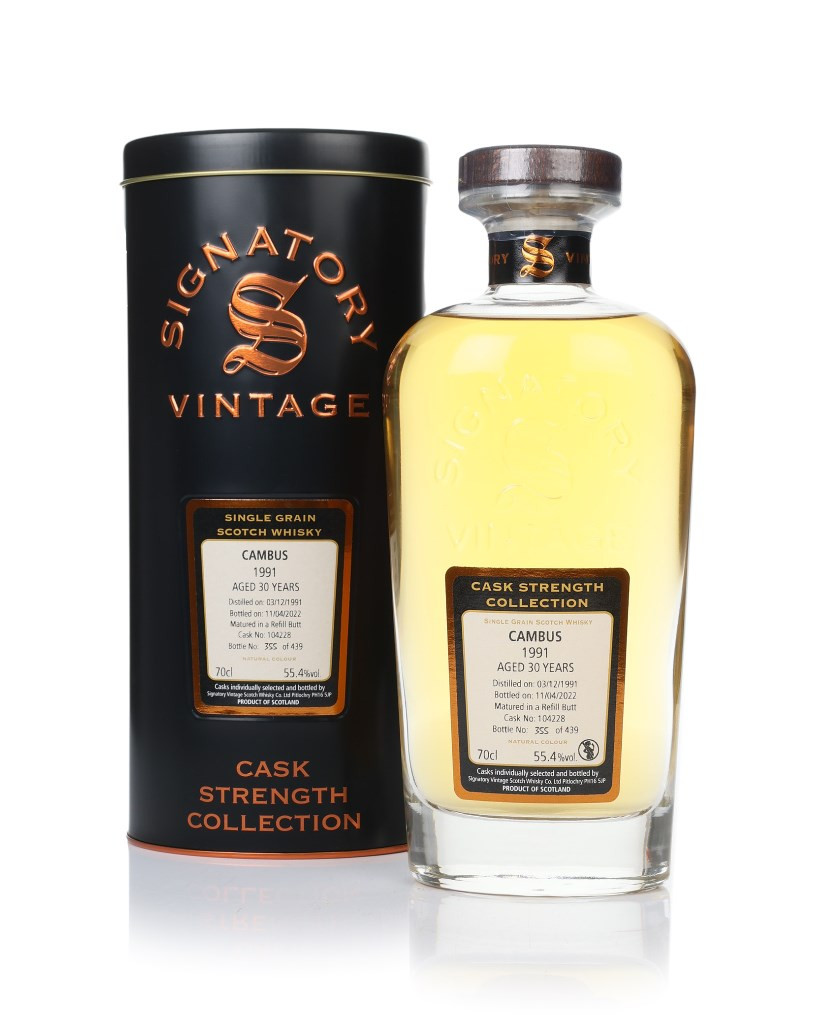 Cambus 30 Year Old 1991 (cask 104228) - Cask Strength Collection (Signatory) 70cl