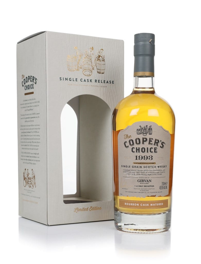 Girvan 28 Year Old 1993 (cask 110054) - The Cooper's Choice (The Vintage Malt Whisky Co.) 70cl
