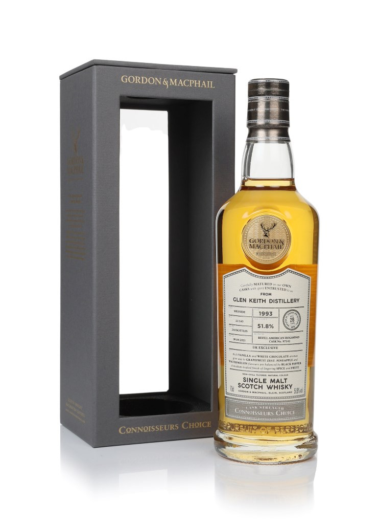 Glen Keith 28 Year Old 1993 (cask 97142) - Connoisseurs Choice (Gordon & MacPhail) 70cl