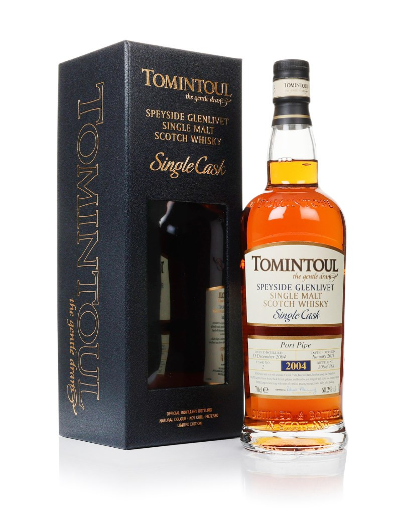 Tomintoul 16 Year Old 2004 (cask 2) -  Port Pipe 70cl