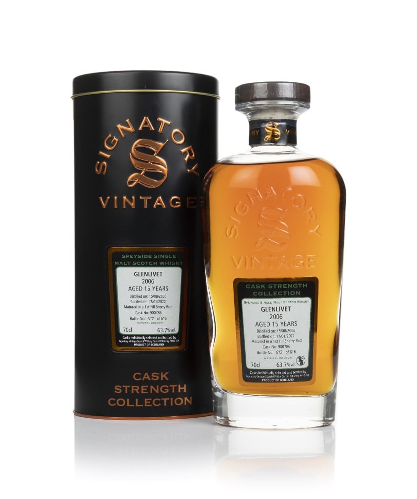 Glenlivet 15 Year Old 2006 (cask 900786) - Cask Strength Collection (Signatory) 70cl