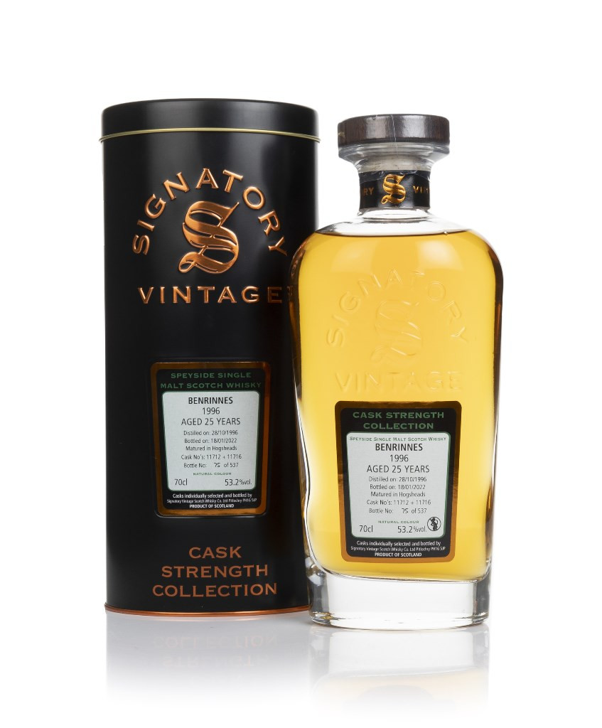 Benrinnes 25 Year Old 1996 (cask 11712 & 11716) - Cask Strength Collection (Signatory) 70cl