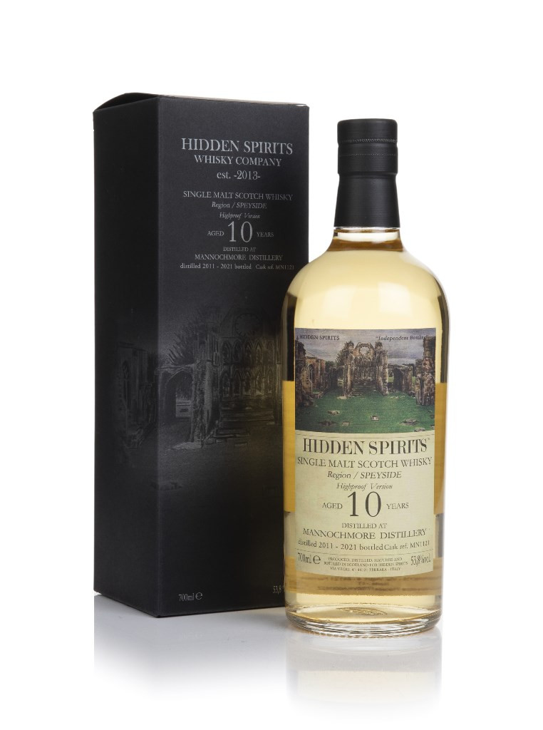 Mannochmore 10 Year Old 2011 (cask MN1121) – Hidden Spirits 70cl