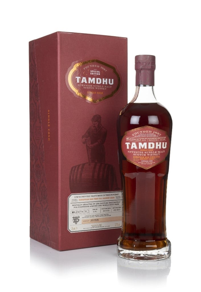 Tamdhu 16 Year Old 2002 (cask 6191)  - Edinburgh Airport 70cl