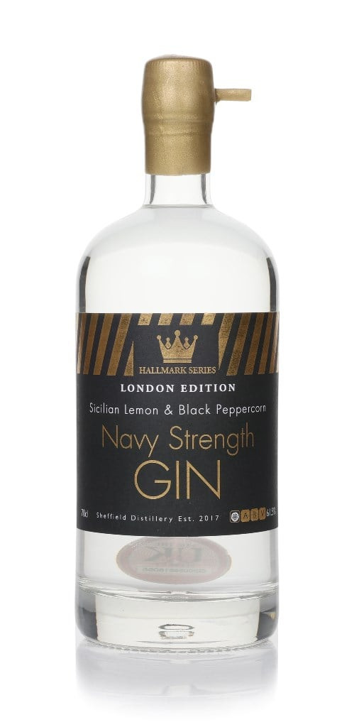 Sheffield Distillery Hallmark Navy Strength Sicilian Lemon & Black Pepper Gin - London Edition 70cl