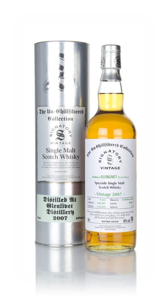 Glenlivet 11 Year Old 2007 (cask 900242) - Un-Chillfiltered Collection (Signatory) 70cl