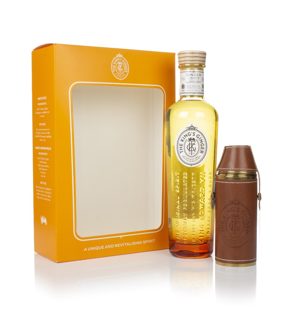 The King's Ginger Liqueur Gift Pack with Flask