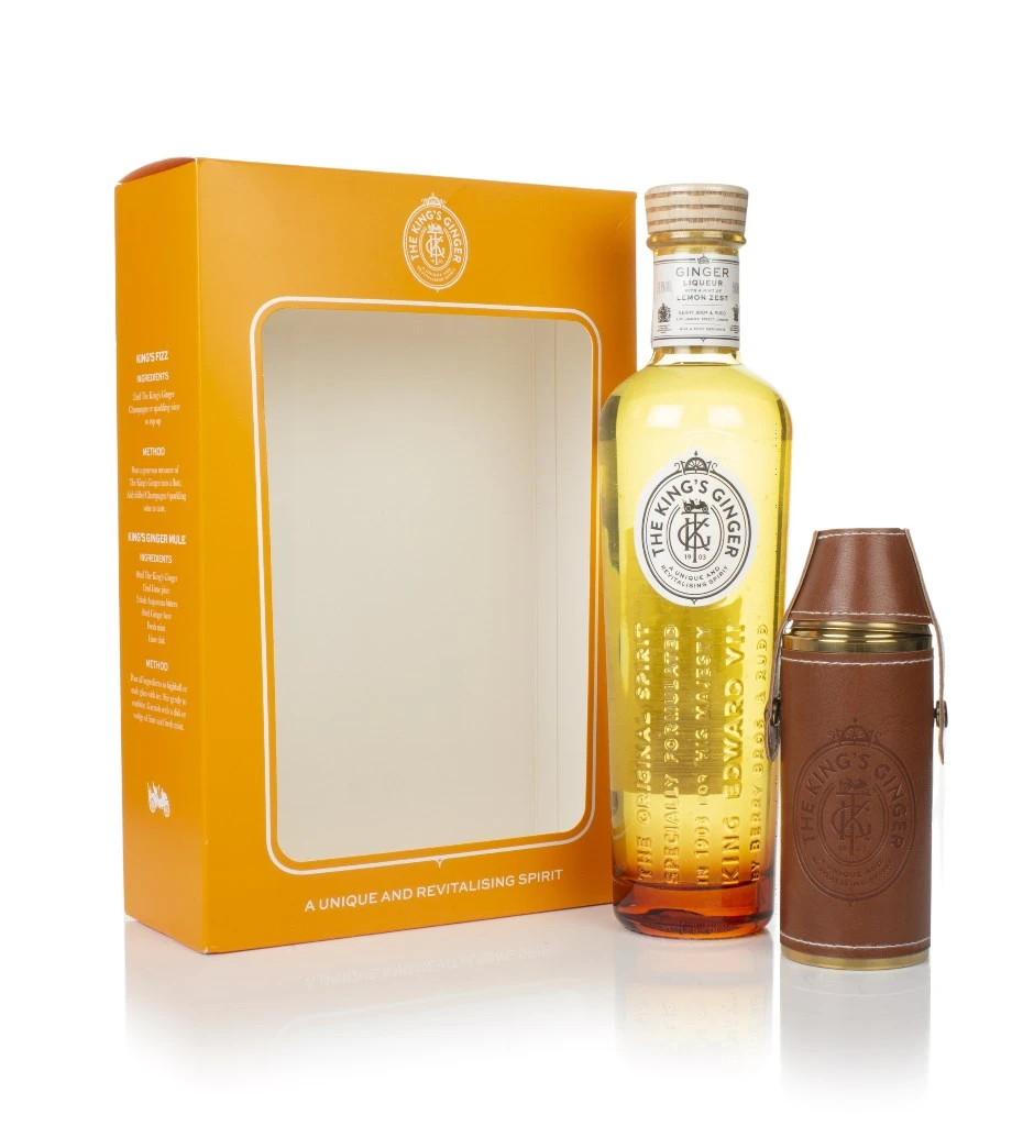 The King's Ginger Liqueur Gift Pack with Flask