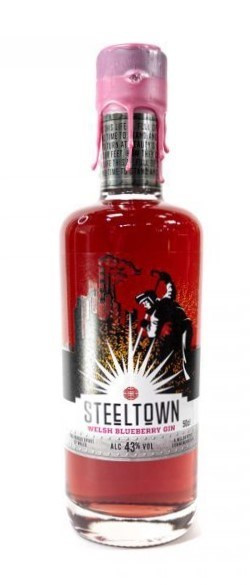Steeltown Welsh Blueberry Gin 50cl