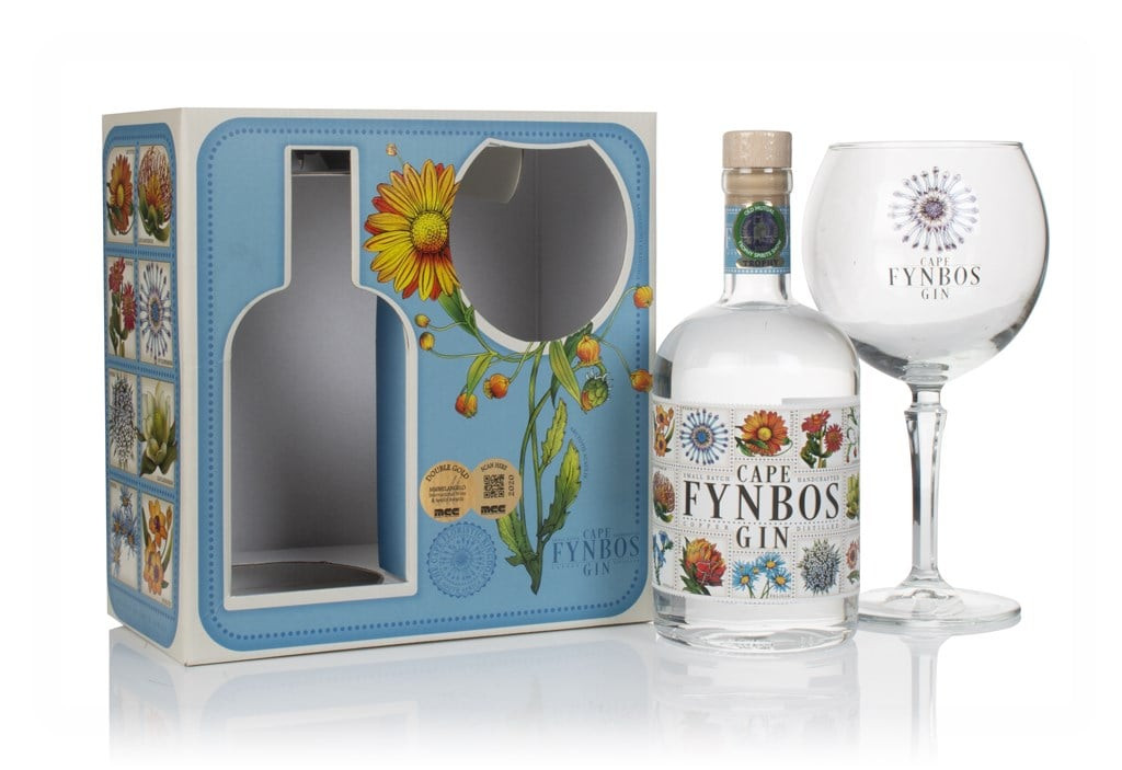 Cape Fynbos Classic Gin Gift Pack with Glass