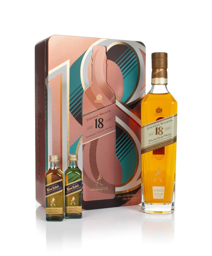 Johnnie Walker 18 Year Old Gift Pack 80cl Whisky | Master Of Malt