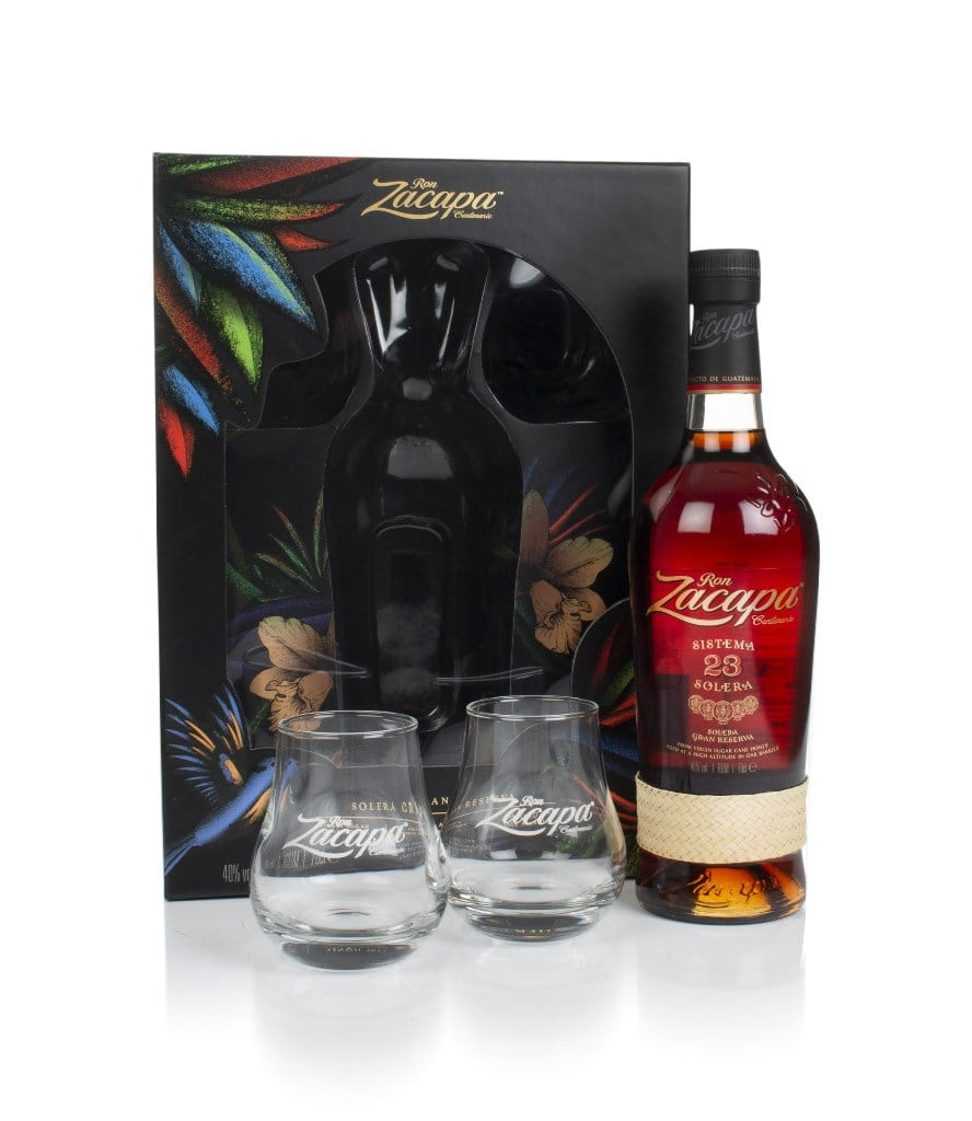 Ron Zacapa Centenario Sistema Solera 23 Gift Pack with 2x Glasses 70cl