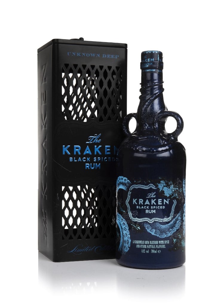 The Kraken Black Spiced Rum - Deep Sea Bioluminescence 70cl