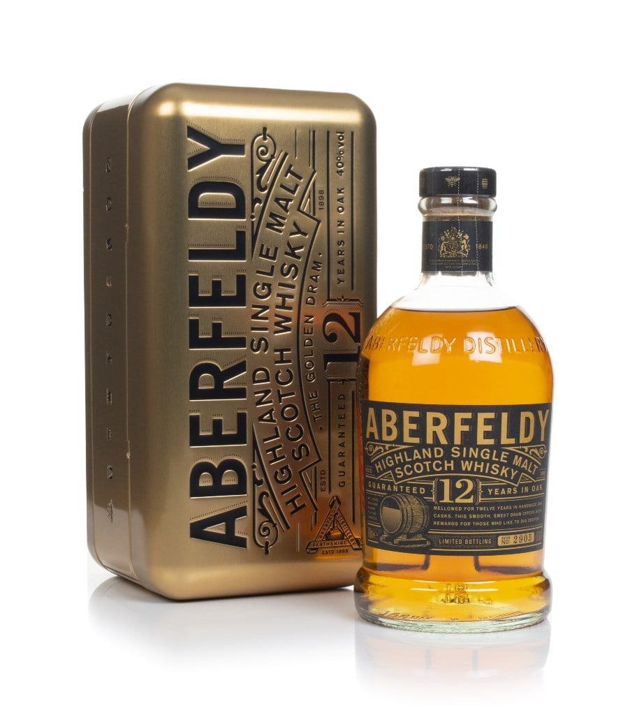 Aberfeldy 12 Year Old with Gold Bar Tin 70cl