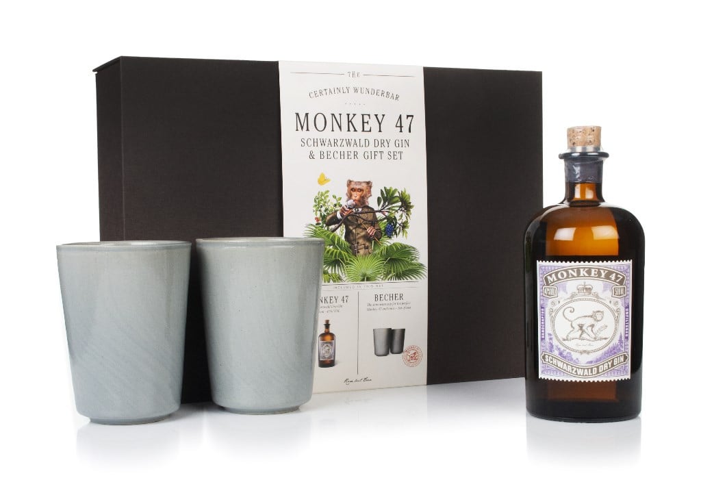 Monkey 47 Gin Gift Set with 2x Cups 50cl