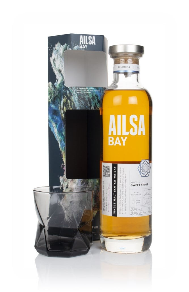 Ailsa Bay Release 1.2 Sweet Smoke Gift Pack with Glass 70cl