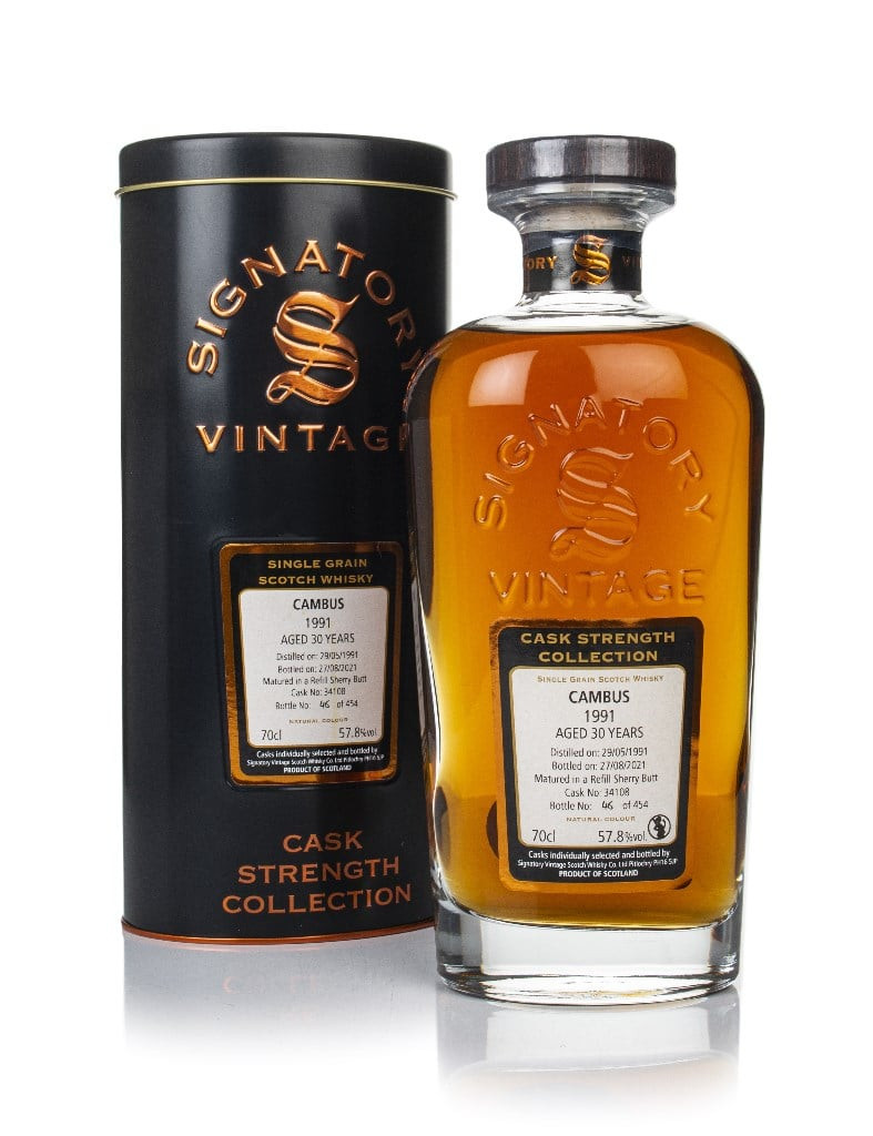 Cambus 30 Year Old 1991 (cask 34108) - Cask Strength Collection (Signatory) 70cl