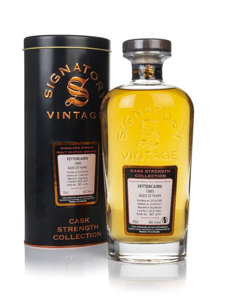Fettercairn 25 Year Old 1995 (cask 2818 & 2822) - Cask Strength Collection (Signatory) 70cl