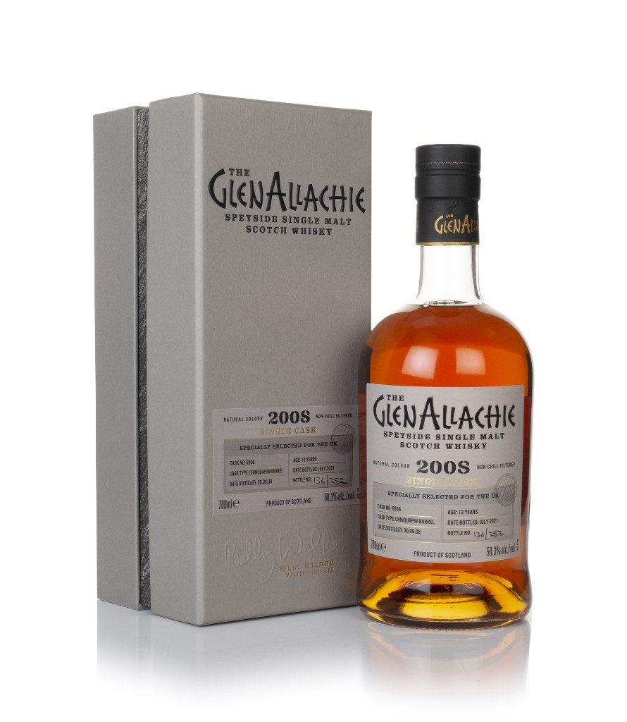GlenAllachie 13 Year Old 2008 (cask 6896) - Chinquapin Barrel 70cl