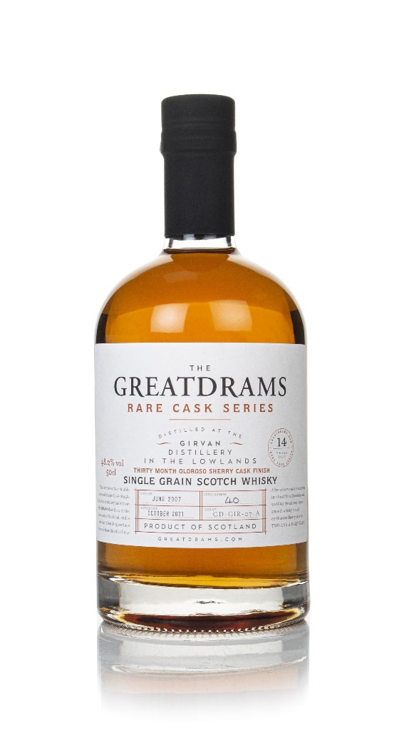 Girvan 14 Year Old 2007 - Rare Cask Series (GreatDrams) 50cl