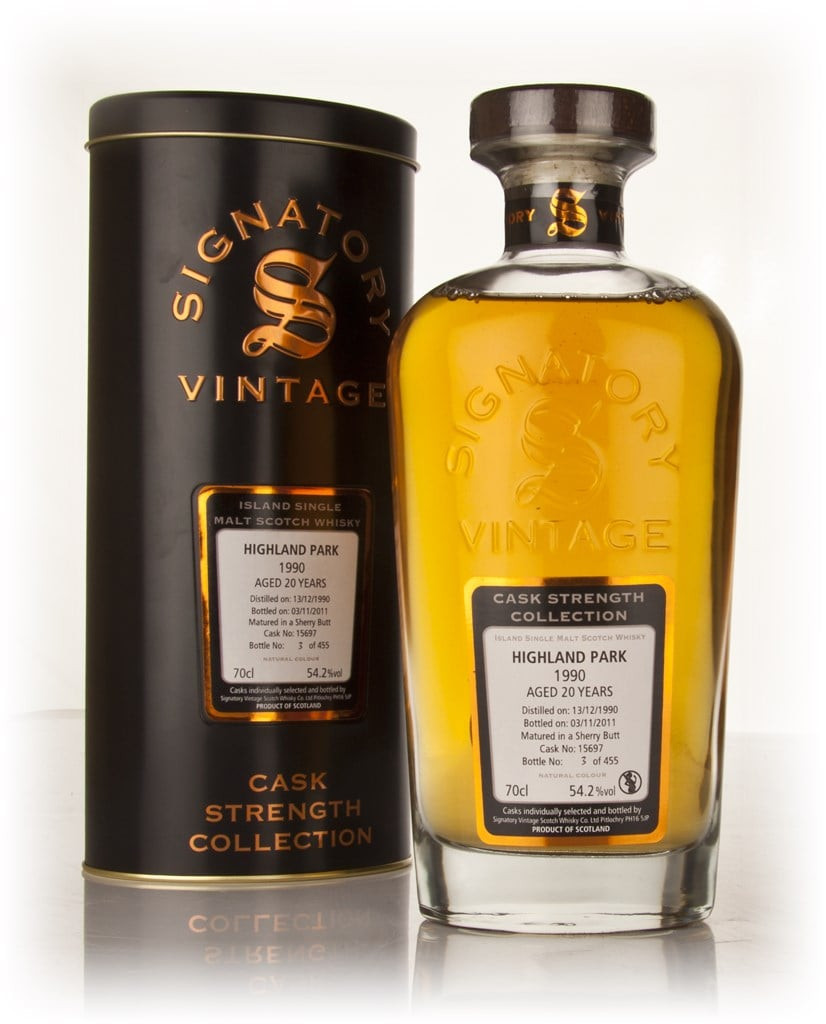 Highland Park 20 Year Old 1990 Cask 15697 - Cask Strength Collection (Signatory) 70cl