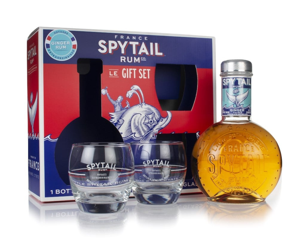 Spytail Ginger Rum Gift Pack with 2x Glasses 70cl