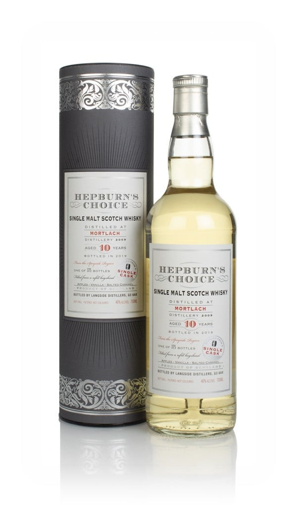 Mortlach 10 Year Old 2009 (bottled 2019) - Hepburn's Choice (Langside) 70cl