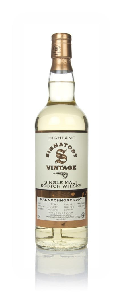 Mannochmore 10 Year Old 2007 (casks 6662 & 6663) - Signatory 70cl