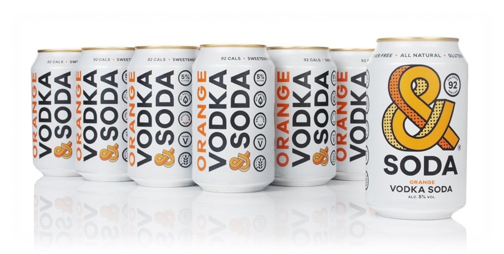 &SODA Orange Vodka Soda (12 x 330ml) 396cl