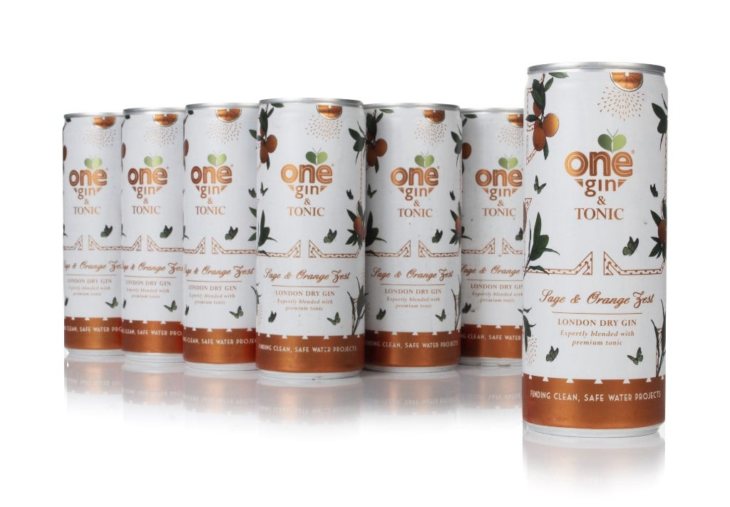 One Gin & Tonic – Sage & Orange Zest (12 x 250ml) 300cl