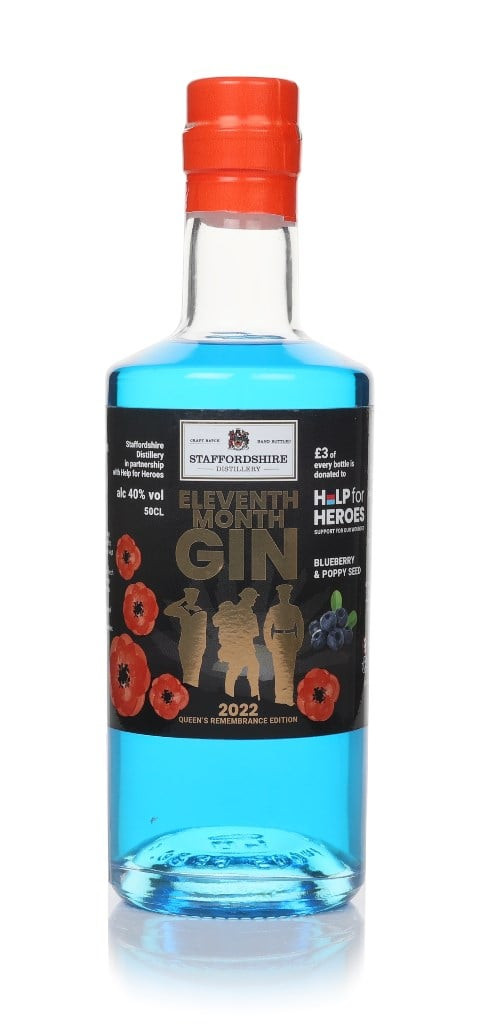 Derbyshire Distillery Eleventh Month Gin 2022 - Queen's Remembrance Edition 50cl