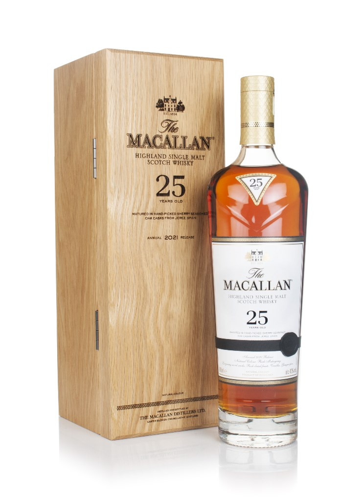 The Macallan 25 Year Old Sherry Oak (2021 Release) 70cl