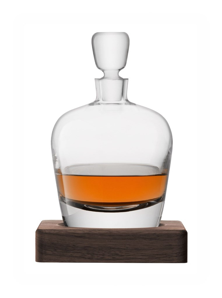 LSA Whisky Arran Decanter & Walnut Base