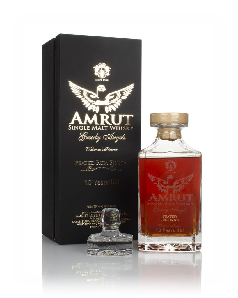 Amrut 10 Year Old Greedy Angels Peated Rum Cask 70cl