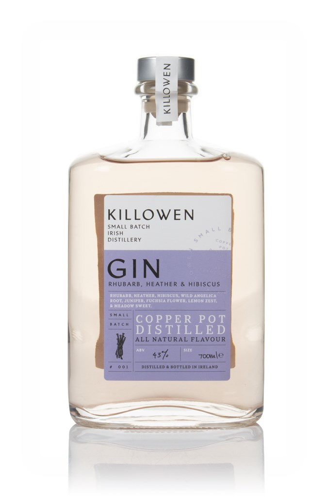 Killowen Rhubarb, Heather & Hibiscus Gin 70cl