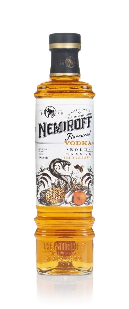 Nemiroff Bold Orange Vodka - The Inked Collection 70cl