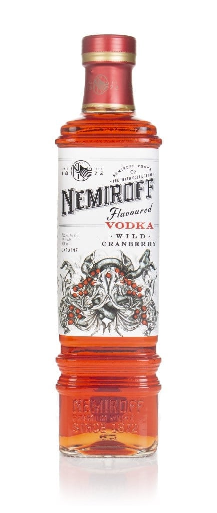 Nemiroff Wild Cranberry Vodka - The Inked Collection 70cl