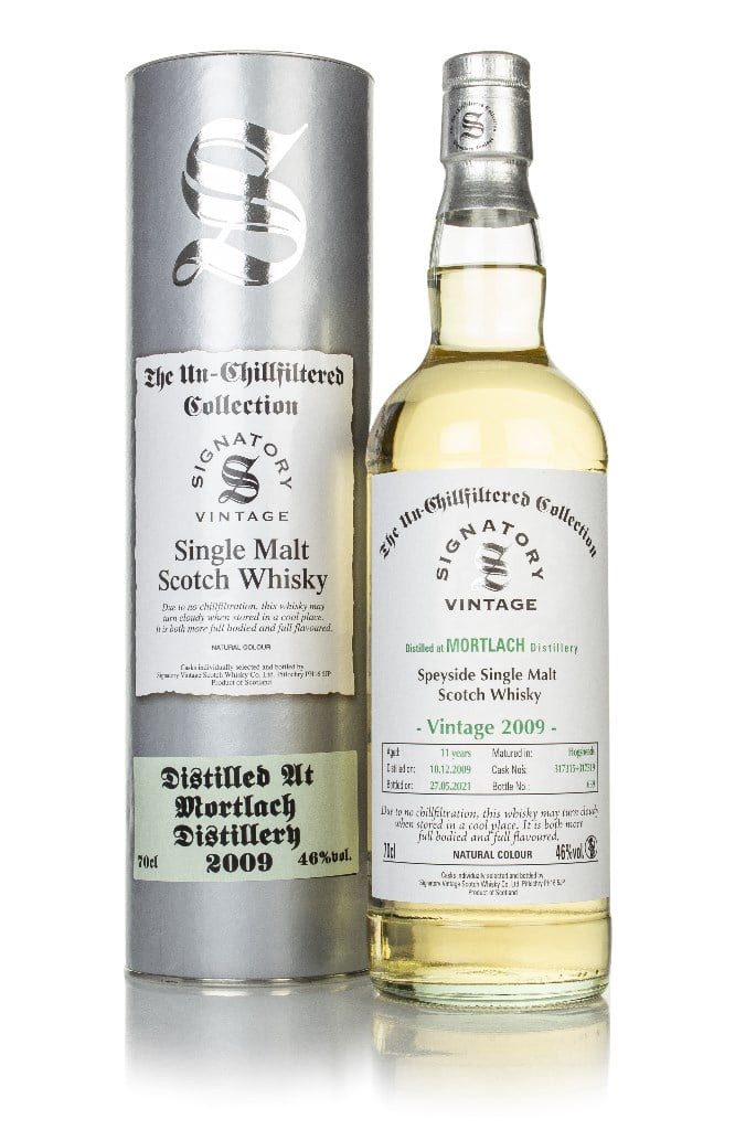 Mortlach 11 Year Old 2009 (casks 317315 & 317319) - Un-Chillfiltered Collection (Signatory) 70cl