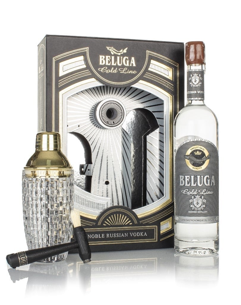 Beluga Gold Line Gift Pack with Cocktail Shaker 70cl