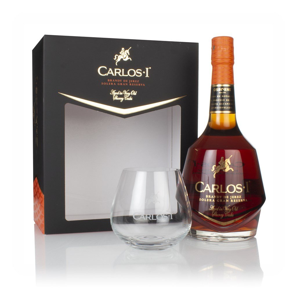 Carlos I Solera Gran Reserva Gift Pack with Glass 100cl
